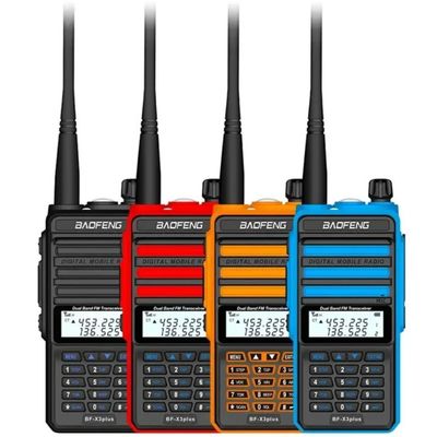 購入 X3-Plus X3 18W Walkie Talkie 20 KM Tri-band Radio with 9500mah Battery UHF VHF Two Way Radio for Vessel Boat Sea Navigation オンライン製造