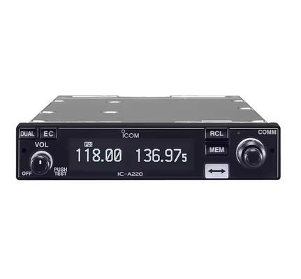 購入 IC-A220E Aviation Band Vehicle Walkie Talkie with 8W Output Power and 0-50km Talk Range IPX4 Water Resistant Mobile Radio オンライン製造