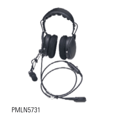 イヤホンとマイク PMLN5731 インラインプッシュ・トゥ・トークボタンのデュアル・オーバー・イヤホン