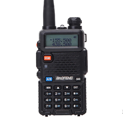 デジタル・ツー・ウェイ・ラジオ バオフェン UV-5RX トライバンド 5ワット 無線長距離 プロのハンドヘルド・ハンム・ブラック・トランスミッター