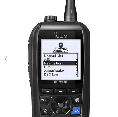 M94D VHF マリン 二方向ラジオ IP57 フローティングフラッシュ ボート用 LCDディスプレイ