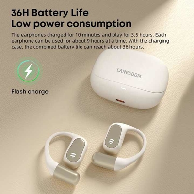 プライベート モールド ABS 骨伝導 携帯用Bluetoothヘッドフォン Mp3