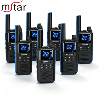 AT101/AT100 ハンドヘルド FRS PMR446 ウォーキー・トーキー IPX5 耐水性 2500-3000mAh バッテリー 5W 電力 屋外スポーツ用